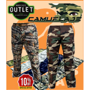 PANTALON DOMI CARGO CAMUFLADOS - 5 MODELOS