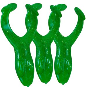 Rana de Silicona Salesta para Tarucha – Topwater Antienganche Color Verde Claro