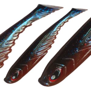 Minnow Salesta 105 mm Soft – Marron/azulado – Nado super natural