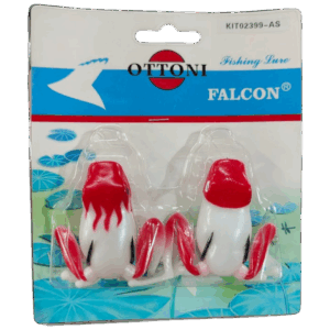 Señuelo Rana Ottoni Cardenal Pack Doble Antienganche 02199