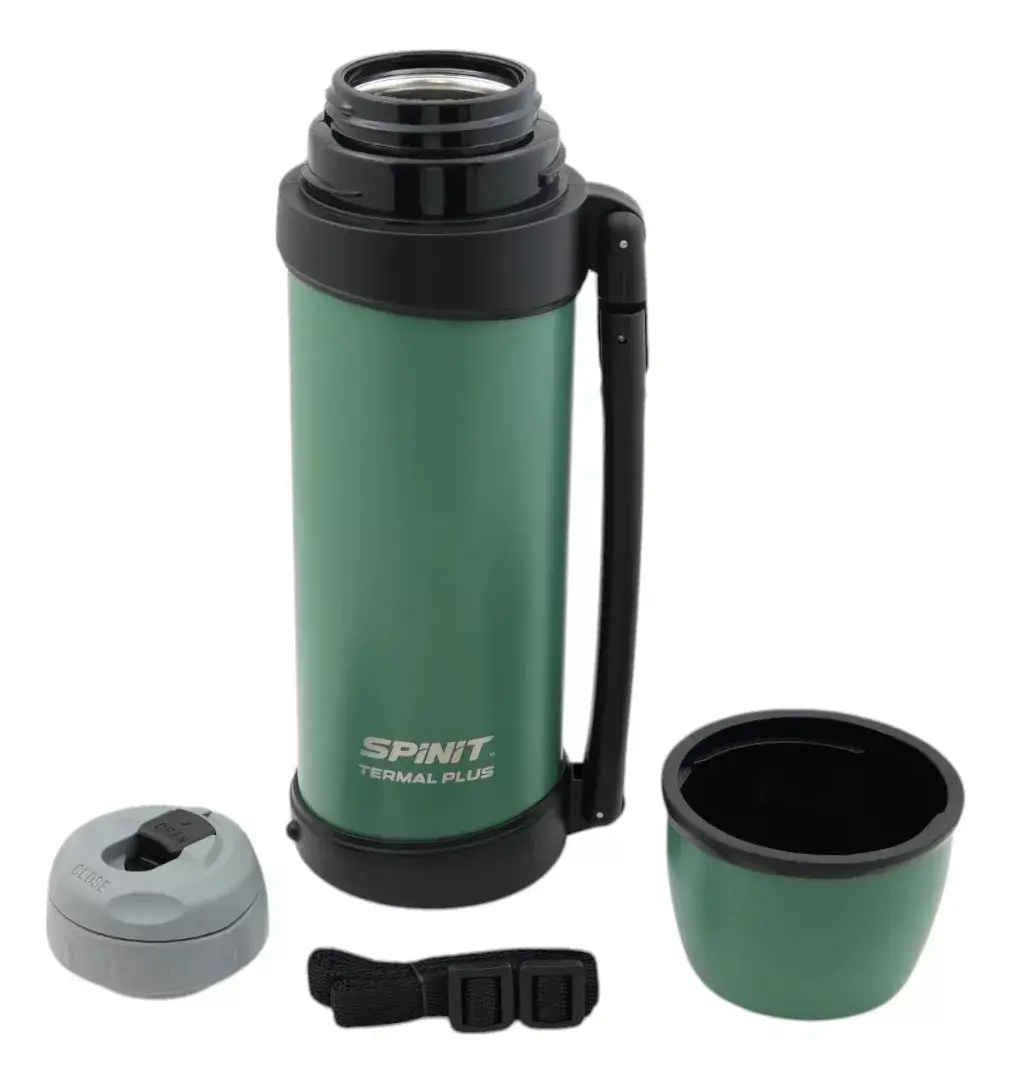 Termo Spinit Termal Plus 1,2l Acero 24h Frio Calor Verde