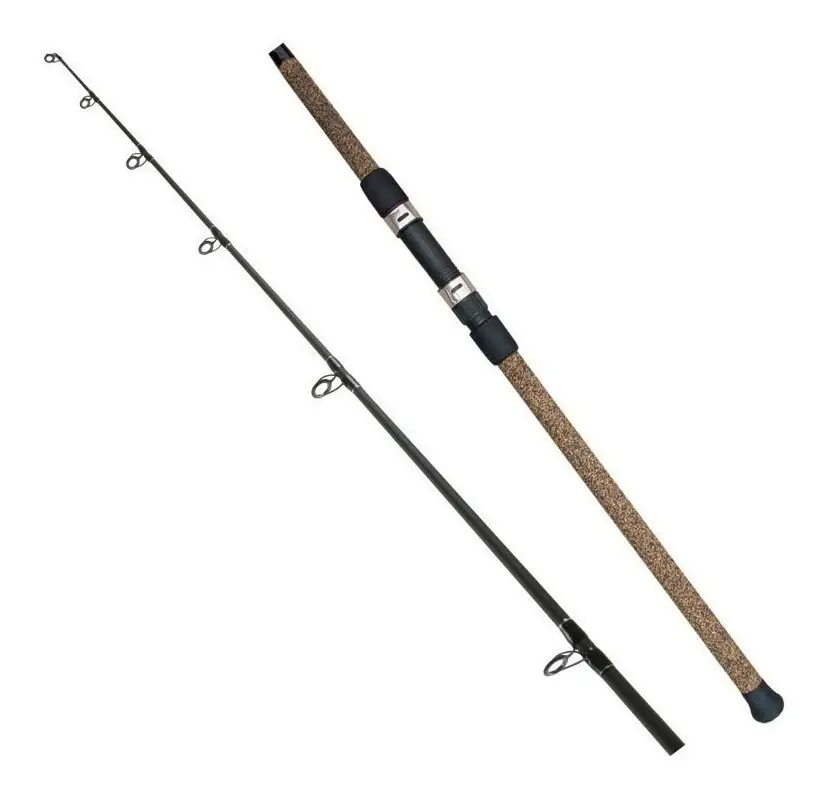 Caña Bamboo Costera Frontal 4.20 Mts 2 Trm Lance Negra