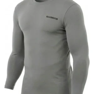 Remera Shimano Uv50 2XL Manga Larga Gris Pesca