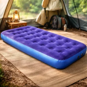 Colchon Inflable Bamboo 1 Plaza Azul