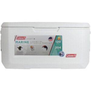Conservadora Coleman 120QT 6 Dias Liena Marine Usa Blanca